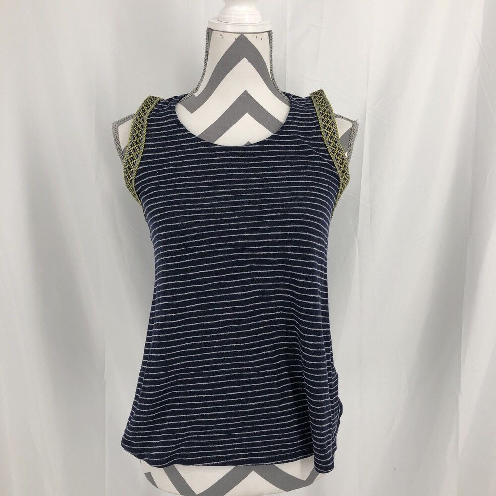 Anthropology W5 Womens Top Sz Small S Navy Sleeveless Tank